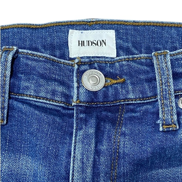 Hudson Jeans Mid Rise Straight‎ Leg Ankle Distressed Jeans Size 26 - Picture 3 of 12